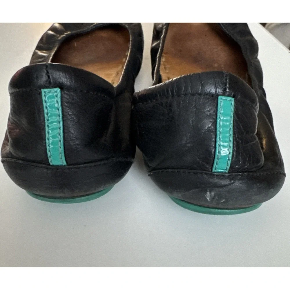 Tieks By Gavrieli Black Leather Ballet Flats Shoes Slip On Women's Size 9 US - Picture 5 of 12